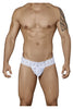 CandyMan 99315X Peek a Boo Lace Thongs Color White