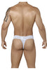 CandyMan 99315X Peek a Boo Lace Thongs Color White