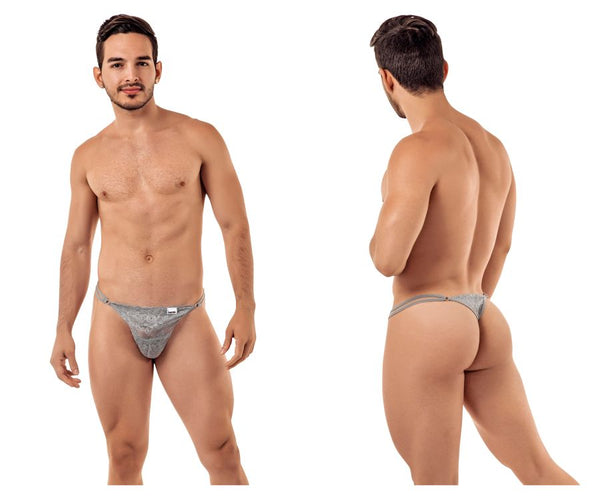 CandyMan 99421X Lace G-String Thongs Color Gray