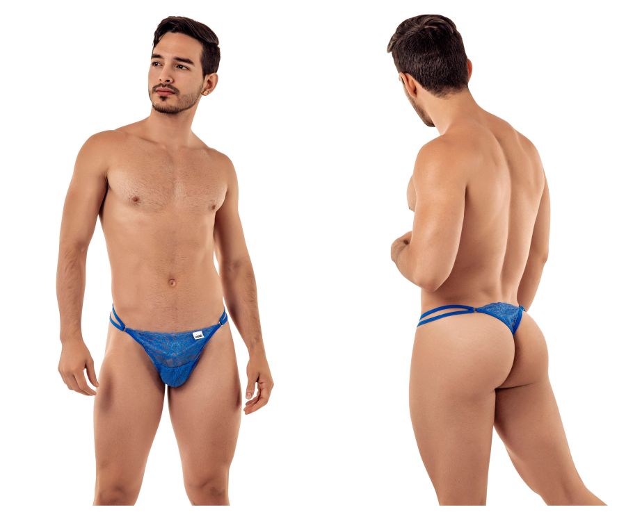 CandyMan 99421X Lace G-String Thongs Color Royal Blue