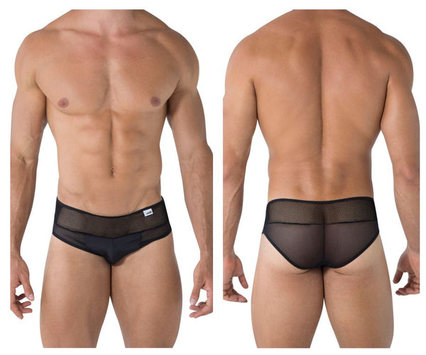 CandyMan 99495X Mesh Briefs Color Black