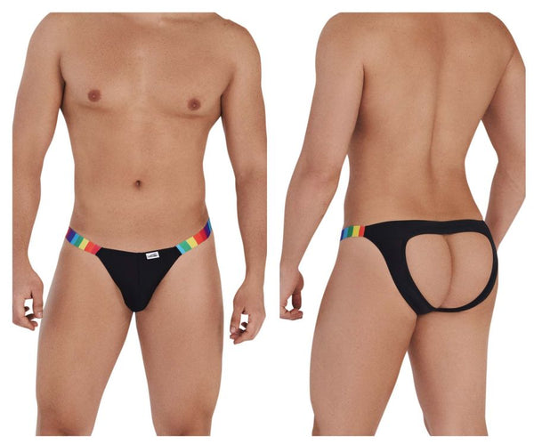 CandyMan 99536X Bikini Jockstrap Color Black Stripes