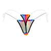 CandyMan 99571X Invisible Micro G-String Color Rainbow Prints