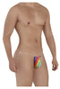 CandyMan 99571X Invisible Micro G-String Color Rainbow Prints