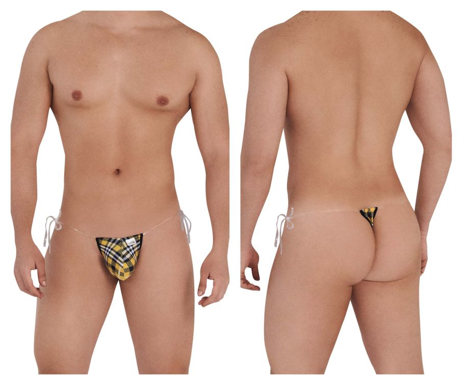 CandyMan 99571X Invisible Micro G-String Color Yellow Print