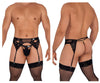 CandyMan 99589X Lace Garther G-String Color Black