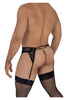 CandyMan 99589X Lace Garther G-String Color Black