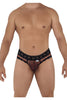 CandyMan 99596X Mesh-Lace Thongs Color Leopard Print