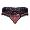 CandyMan 99596X Mesh-Lace Thongs Color Leopard Print