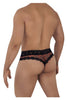 CandyMan 99596X Mesh-Lace Thongs Color Leopard Print