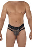 CandyMan 99596X Mesh-Lace Thongs Color Snake Print