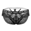 CandyMan 99615X Spank Me Lace Briefs Color Black