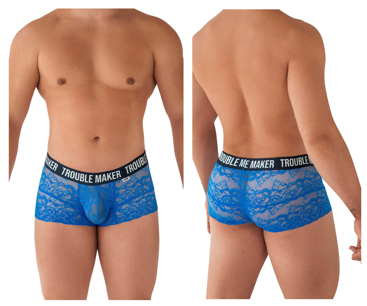 CandyMan 99616X Trouble Maker Lace Trunks Color Dark Blue