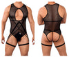 CandyMan 99650X Mesh Bodysuit Color Black