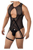 CandyMan 99650X Mesh Bodysuit Color Black