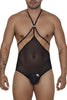 CandyMan 99662X Tulle Bodysuit Color Black