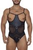 CandyMan 99670X Harness Bodysuit Color Black