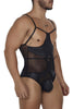 CandyMan 99670X Harness Bodysuit Color Black