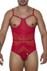 CandyMan 99670X Harness Bodysuit Color Red