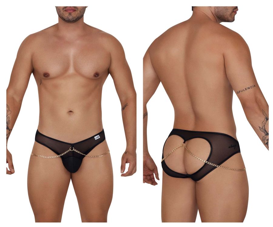 CandyMan 99672X Chain Jock Briefs Color Black