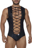 CandyMan 99694X Wrestling Bodysuit Color Black