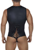 CandyMan 99694X Wrestling Bodysuit Color Black