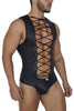 CandyMan 99694X Wrestling Bodysuit Color Black