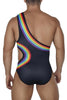 CandyMan 99702X Rainbow Bodysuit Color Black