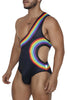 CandyMan 99702X Rainbow Bodysuit Color Black