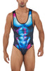 CandyMan 99725X Work-N-Out Bodysuit Color Moonlight Blue