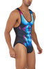 CandyMan 99725X Work-N-Out Bodysuit Color Moonlight Blue