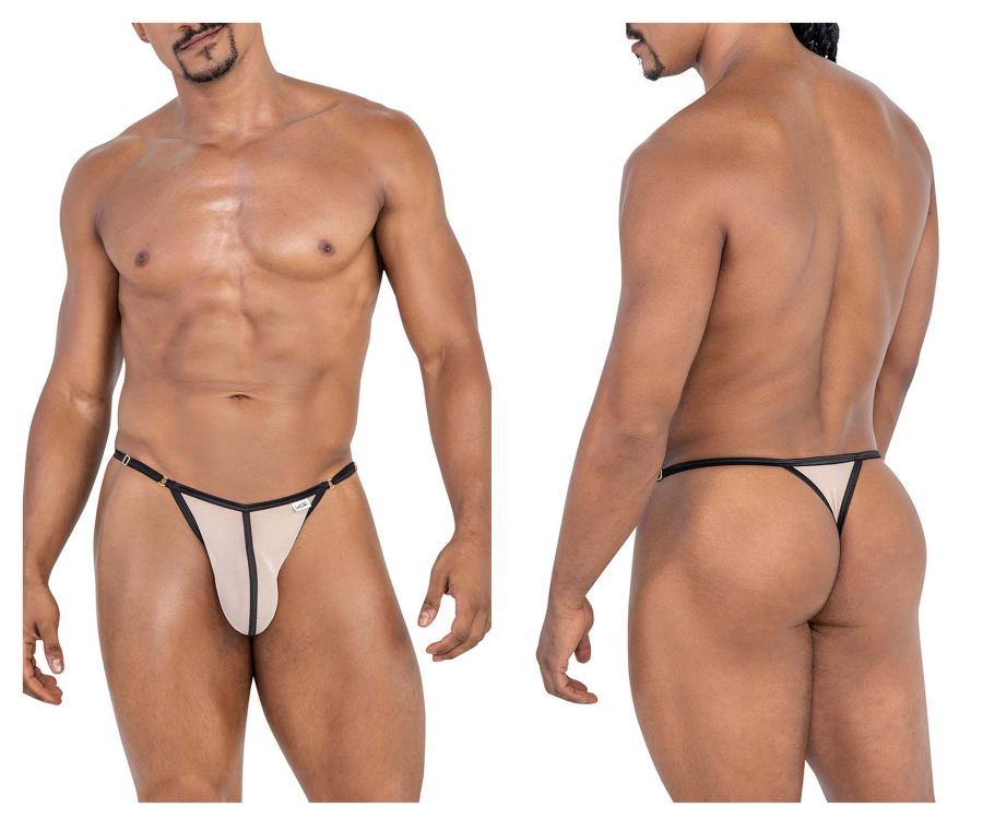 CandyMan 99776 Mesh Thongs Color Beige