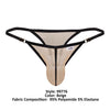 CandyMan 99776 Mesh Thongs Color Beige