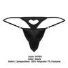 CandyMan 99789 Heart Thongs Color Black