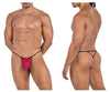 CandyMan 99795 Mesh G-String Thongs Color Burgundy