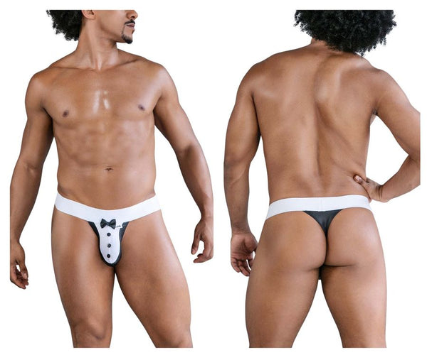 CandyMan 99846 Tuxedo Thongs Color Black