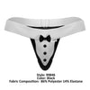 CandyMan 99846 Tuxedo Thongs Color Black