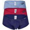 Clever 229929 3PK Australian Latin Trunks Color Red-Blue-Dark Blue