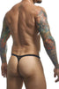 JUSTIN+SIMON XSJBU02 Bulge Thongs Color Black Mesh