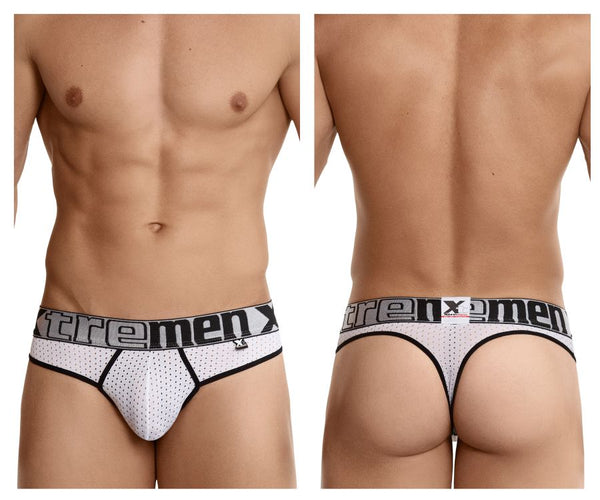 Xtremen 91036X Mesh Thongs Color White